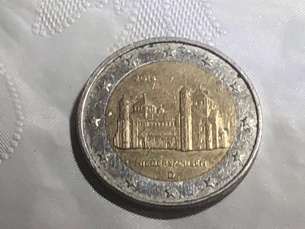 Pièce commémorative de 2 euro 2014 Allemagne F usagée., Timbres & Monnaies, Monnaies | Europe | Monnaies euro, Enlèvement ou Envoi