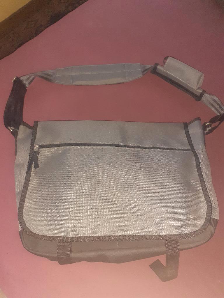 sac à bandoulière/ordinateur portable en toile, Neuf, Gris, Moins de 35 cm, Moins de 20 cm