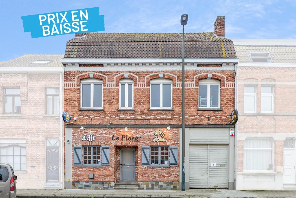 Immeuble mixte : surface commerciale + 2 plateaux, Immo, Habitation avec espace professionnel, PLOEGSTEERT, 500 à 1000 m², Province de Hainaut