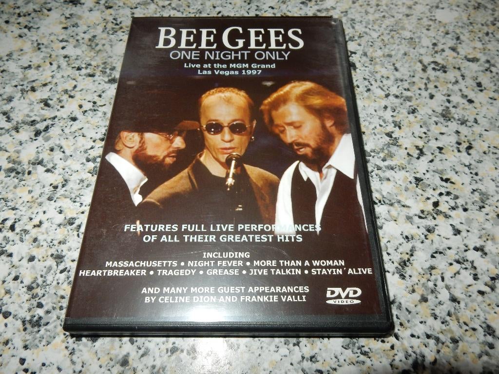 nr.2279- Dvd: beegees - one night only - muziek, Cd's en Dvd's, Ophalen of Verzenden