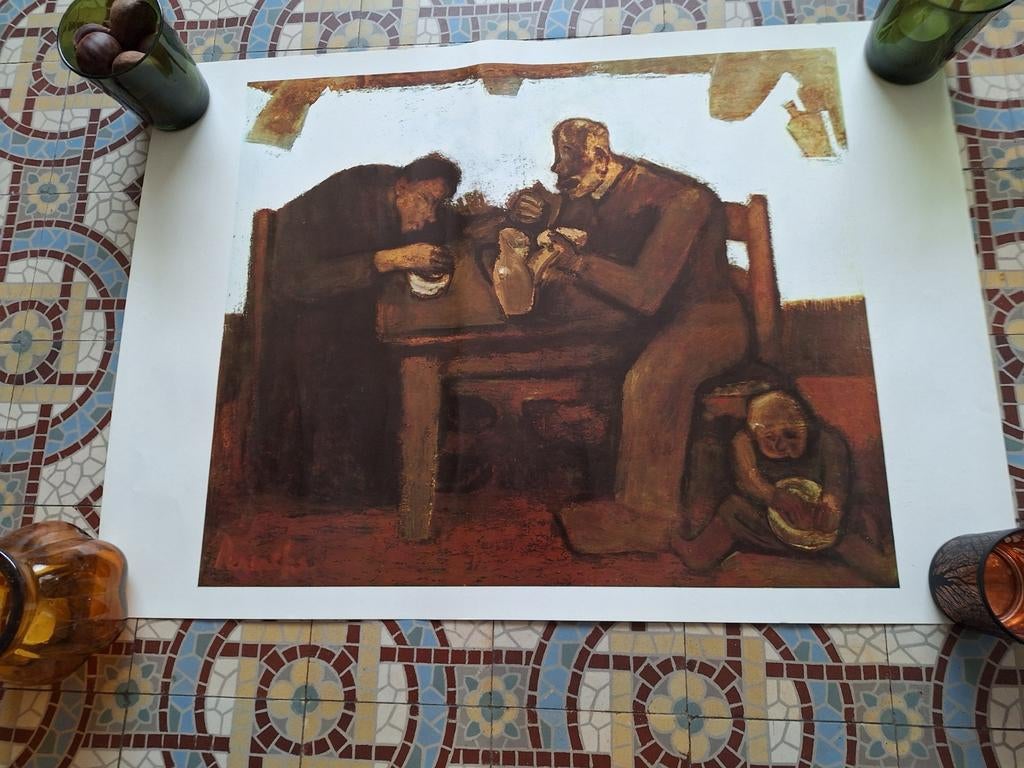 Poster "Het dagelijks brood" Constant Permeke, Ophalen, Zo goed als nieuw, Rechthoekig Liggend