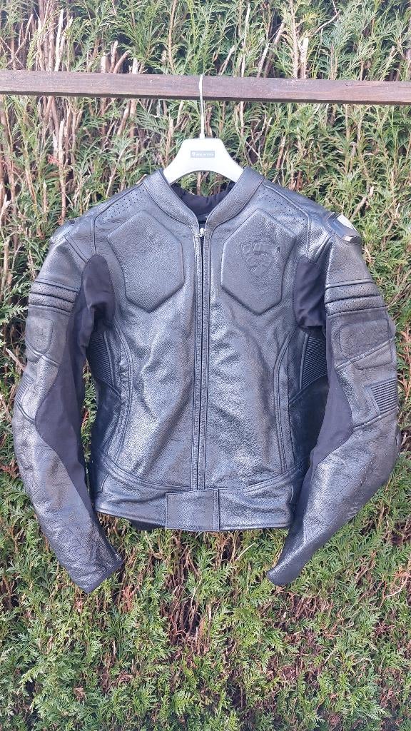 Blouson cuir moto - Rev'it Akira - taille 52, Motos, Enlèvement, Seconde main, Manteau | cuir, REV'IT!