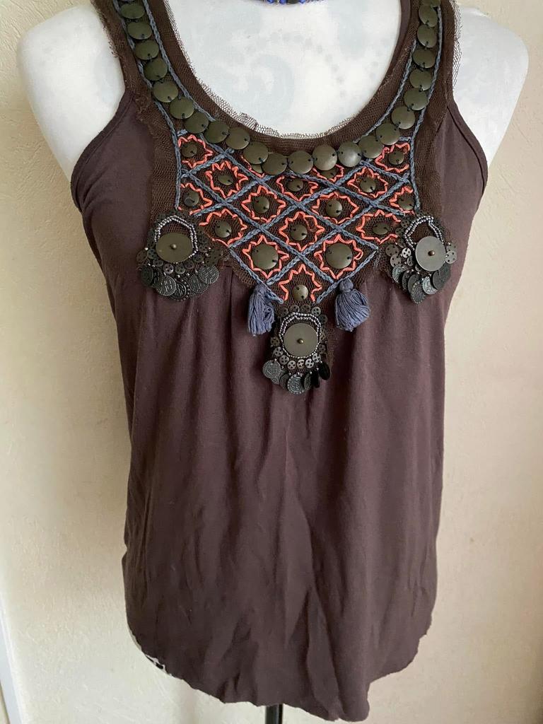 Naf Naf top in etnische chique stijl, maat s/m, Kleding | Dames, Ophalen of Verzenden, Zo goed als nieuw