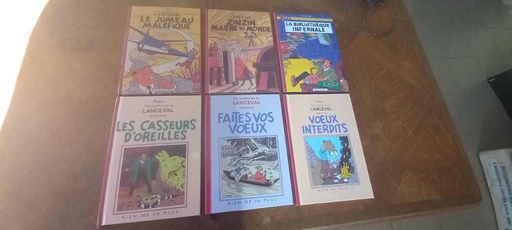 6 Rare TINTIN/Exem-Lanceval,Parodie-Pastiche A5 Cartoné 2014, Livres, Enlèvement ou Envoi