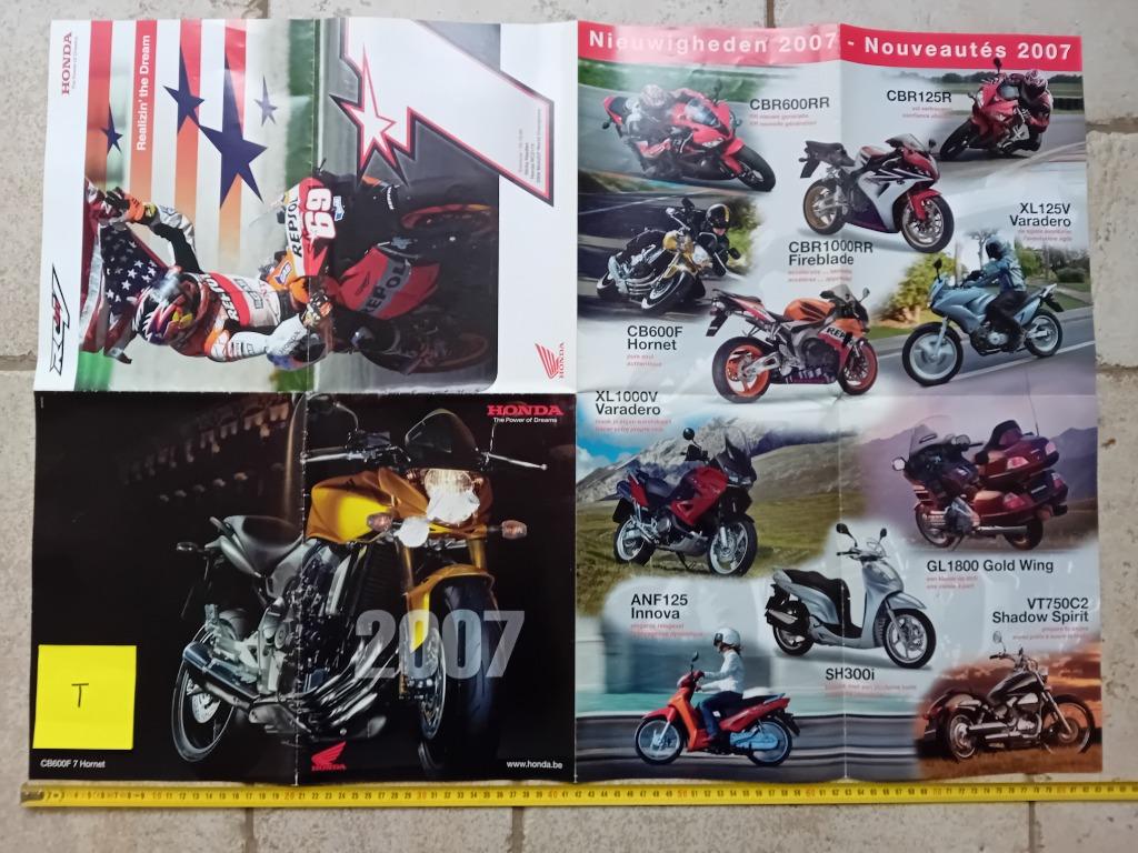 Honda folder poster 2007, Motoren, Ophalen of Verzenden, Honda