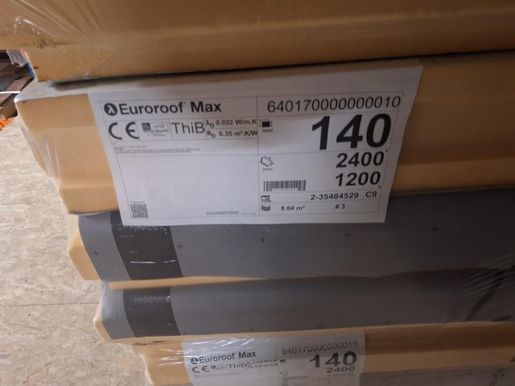 Euroroof max 140mm, Ophalen