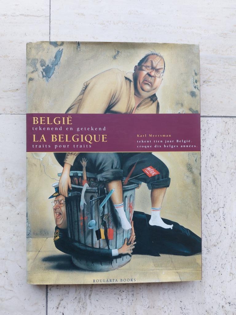 Karl Meersman tekent tien jaar België Roularta Books, Ophalen of Verzenden, Zo goed als nieuw, Schilder- en Tekenkunst, Karl Meersman