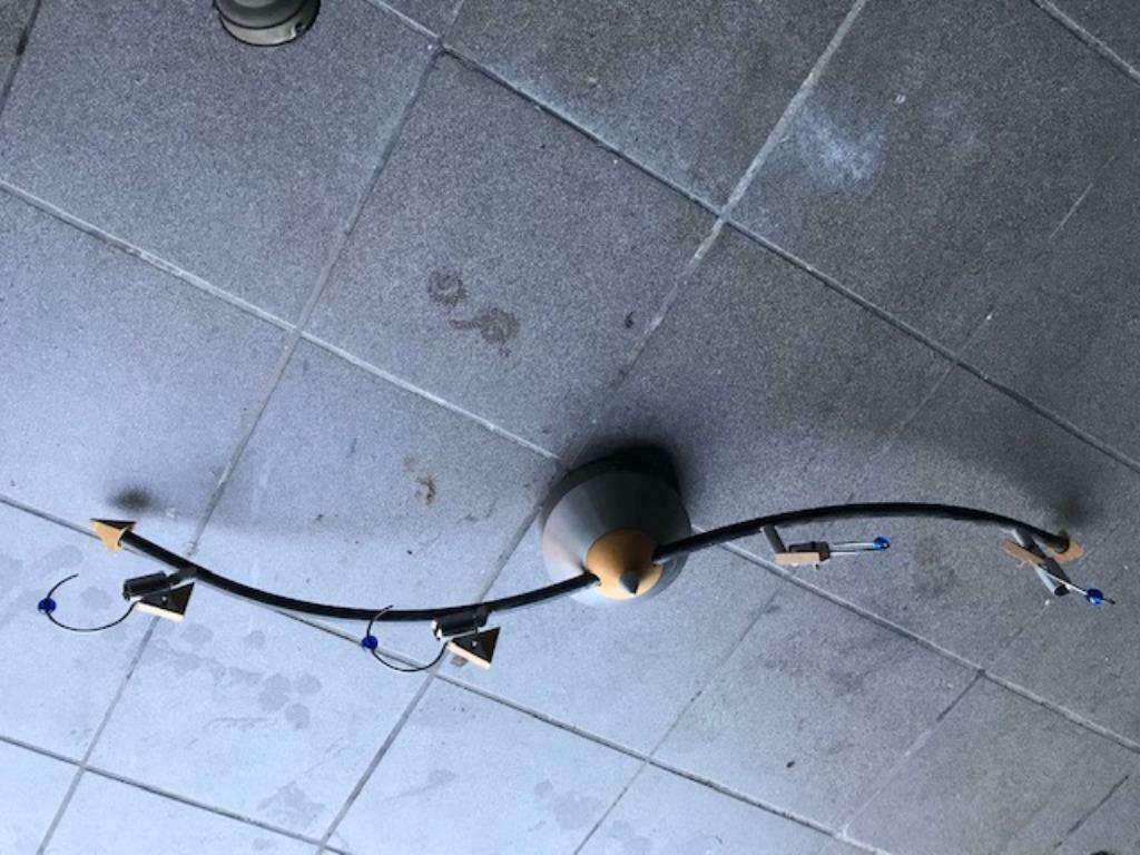 plafondlamp, Ophalen of Verzenden, Gebruikt, Hout