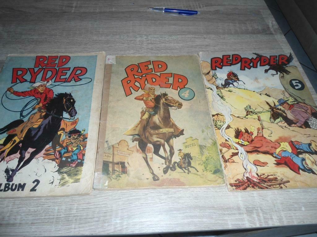 Lot de 3 Anciennes B.D. Originales Etat Très Moyen., Gelezen, Fred Harman, Ophalen of Verzenden, Meerdere stripboeken
