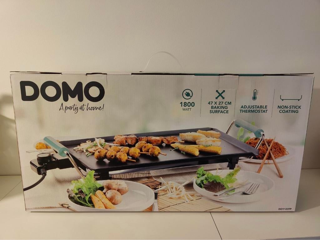 DOMO Plancha - 47 cm - 1800 W - Neuf dans son emballage !, Ophalen of Verzenden, Nieuw