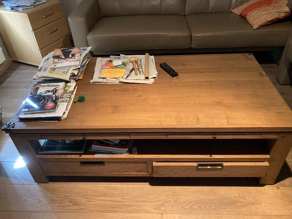 Meubels tv kast en zeer degelijk  salon tafel als nieuw, Ophalen, Zo goed als nieuw
