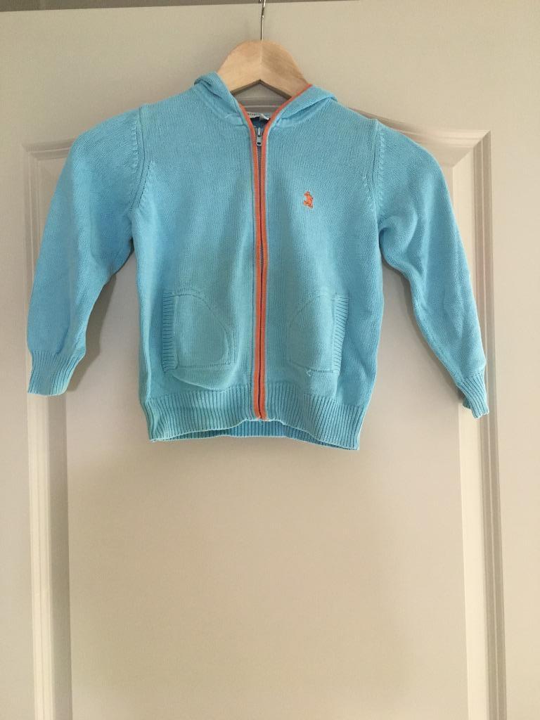 Lichtblauwe hoodie met rits Donaldson 6 jaar, Garçon, Enlèvement ou Envoi, Pull ou Veste, Comme neuf