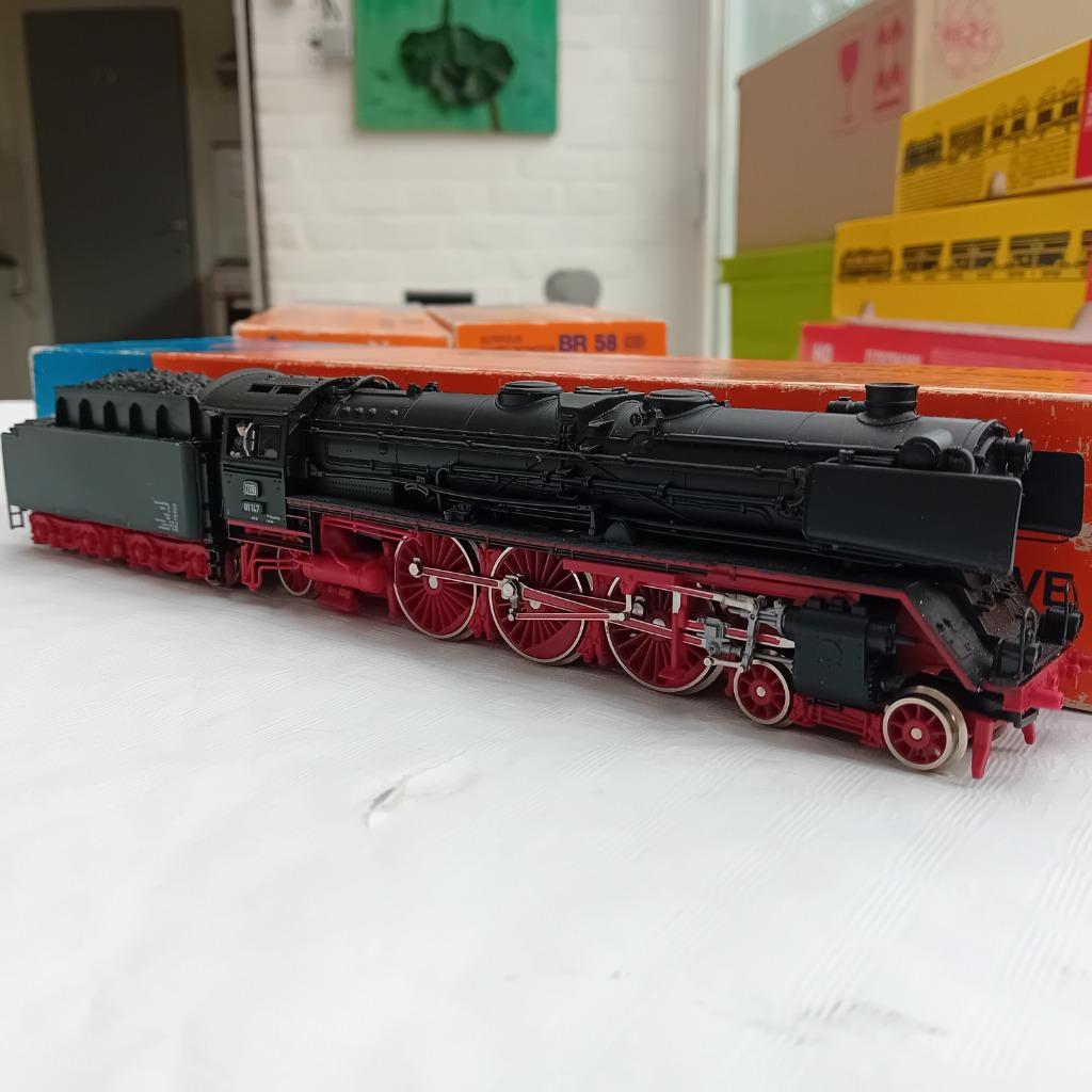 3 duitse stoomloc's type 01, 043, 58 van Roco, Verzamelen, Ophalen of Verzenden, Gebruikt, Trein, Schaalmodel