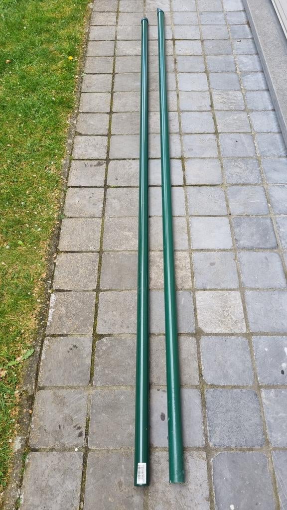2x Giardino ronde tuinpaal diameter 4 cm lengte 230/235 cm, Tuin en Terras, Ophalen, Gebruikt