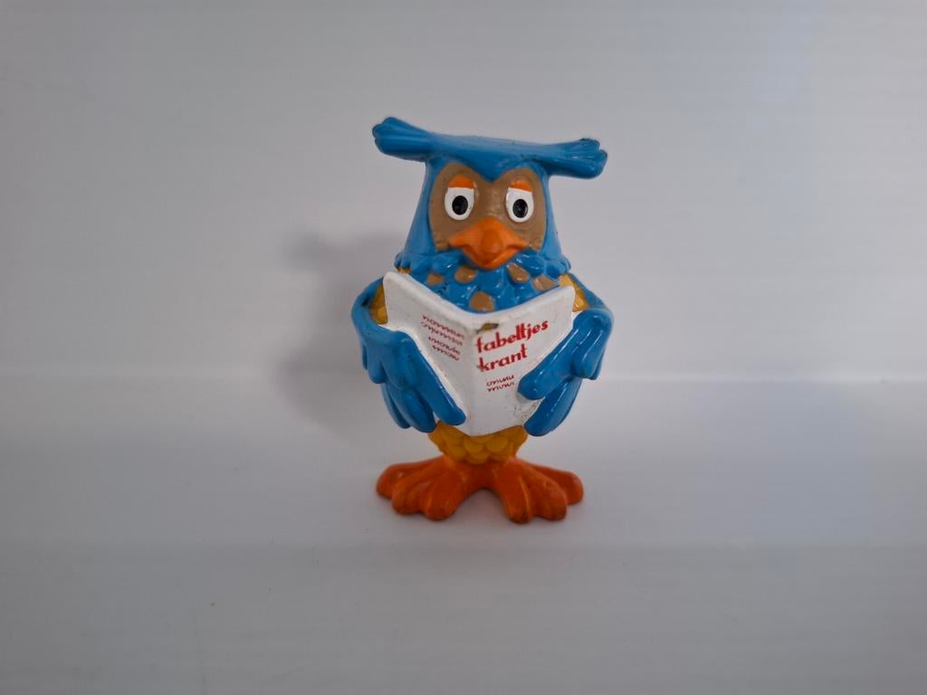 Vintage Bully figuurtje Meneer de Uil Fabeltjeskrant 1985, Ophalen of Verzenden, Gebruikt
