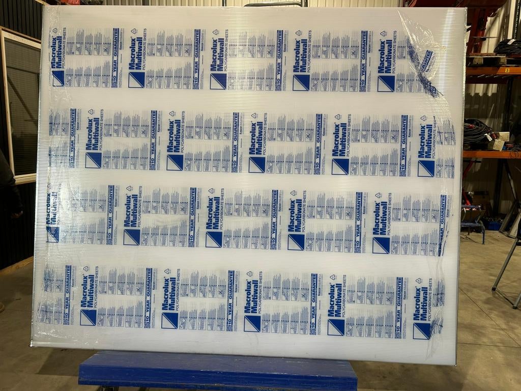 Polycarbonaat kanaalplaat helder nieuw 25M2 4-wandig, Doe-het-zelf en Bouw, Ophalen, Nieuw, Overige materialen, Minder dan 20 mm