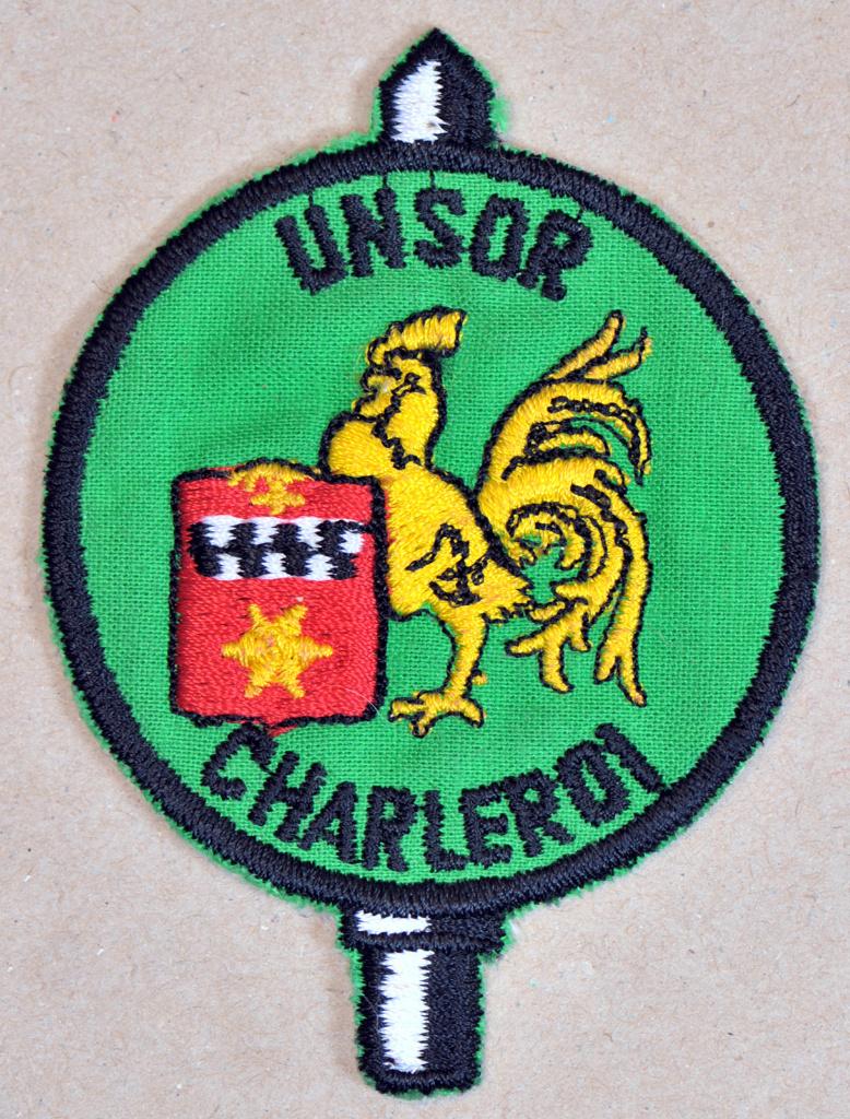 NUROO Charleroi - kenteken, Verzamelen, Verzenden, Landmacht, Embleem of Badge