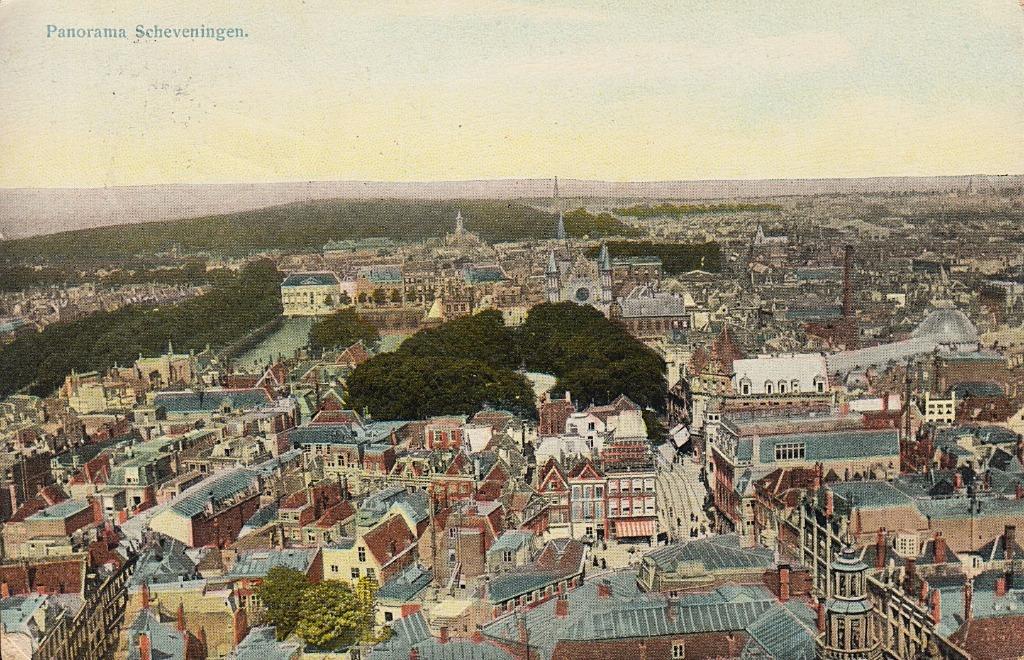 1910 - NEDERLAND - Scheveningen: Panorama, Verzenden, Voor 1920, Gelopen, Overig Europa