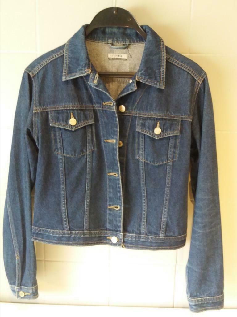 Spijkerjas / jeansvest Clockhouse maat 40/42, Ophalen, Gedragen, Maat 42/44 (L), Blauw