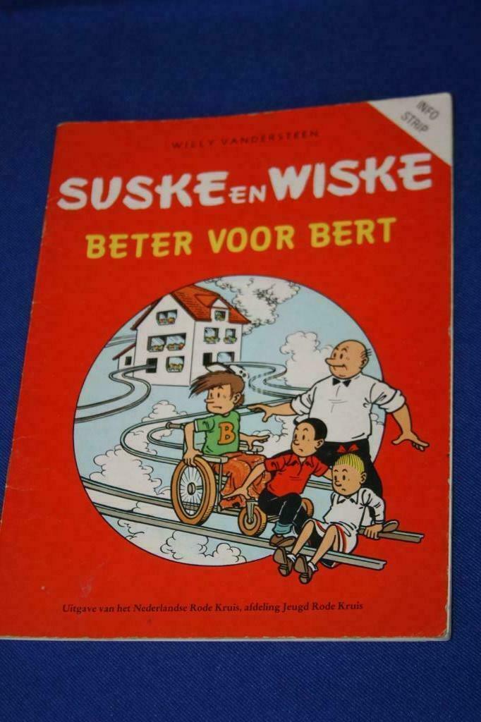 Info strip "Beter voor Bert " 1983 , Suske en Wiske, Livres, BD, Utilisé, Une BD, Enlèvement ou Envoi