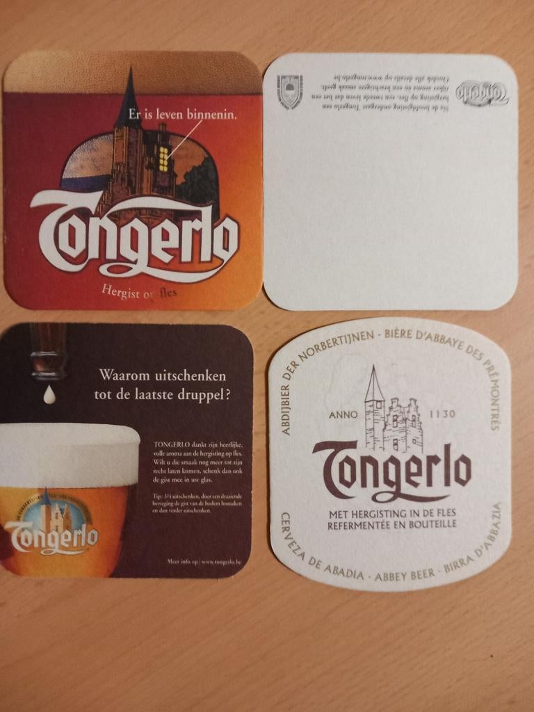 Bierviltjes Tongerlo, varia (75), Ophalen of Verzenden, Zo goed als nieuw