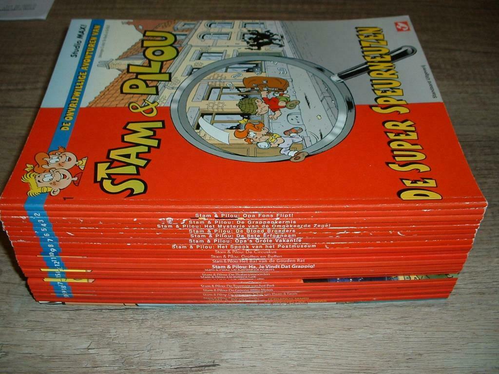 strips van stam & pilou, Meerdere stripboeken, Ophalen of Verzenden, Zo goed als nieuw, Demarck