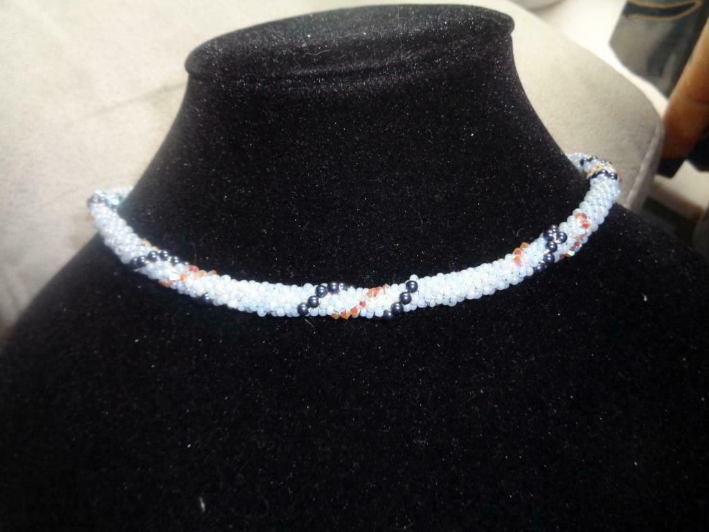 handgemaakte ketting met swarovski parels, Ophalen of Verzenden, Nieuw