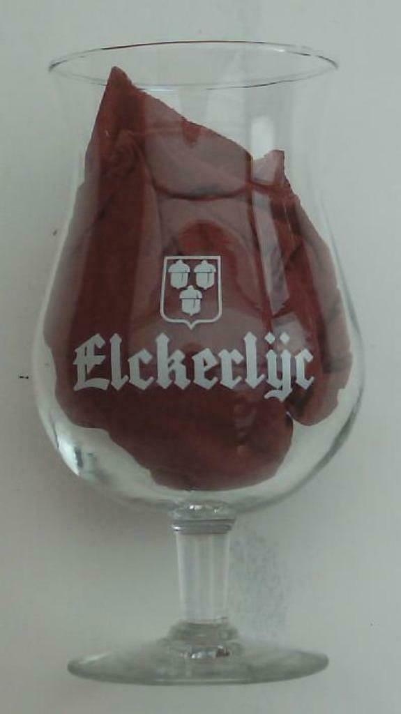 Bier brouwerij glas Elckerlijc  Callewaert Zwevezele op voet, Enlèvement ou Envoi, Comme neuf, Verre à bière