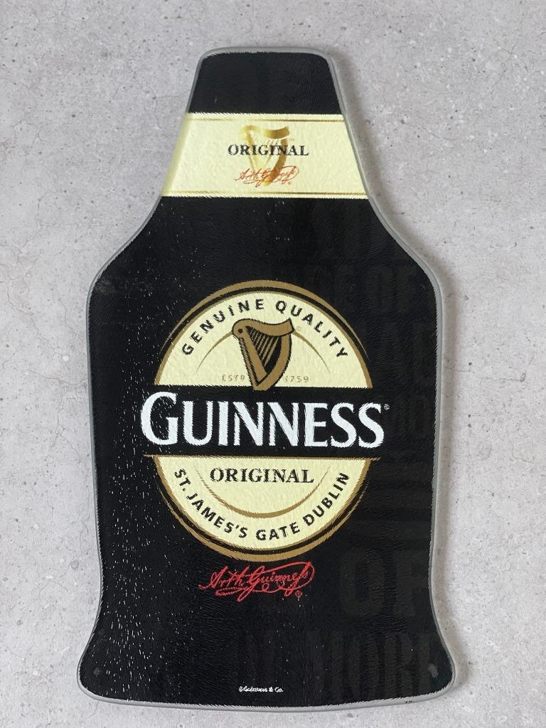 Guinness glazen onderlegger, Ophalen of Verzenden, Zo goed als nieuw, Overige typen, Overige merken