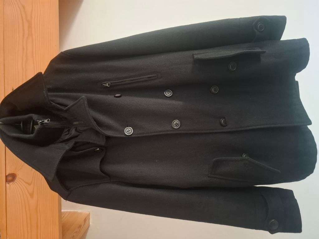 Manteau noir avec doublure hiver homme, Enlèvement ou Envoi, Porté, Noir