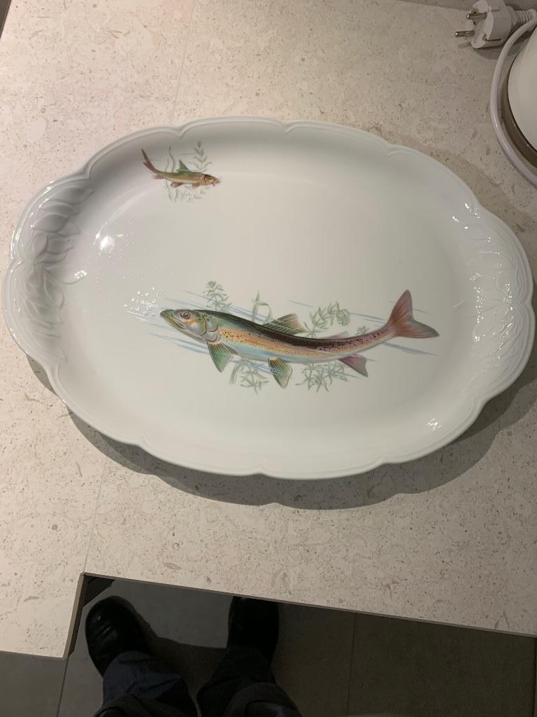 Service à poisson porcelaine, Enlèvement, Comme neuf, Porcelaine