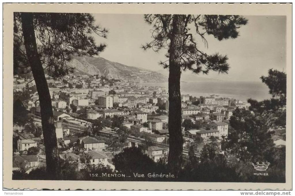 MENTON VUE GENERALE CPA, Enlèvement ou Envoi, Non affranchie, France