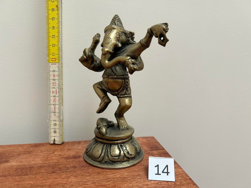 Ganesh - bronzen beeld - 14, Antiek en Kunst, Ophalen of Verzenden