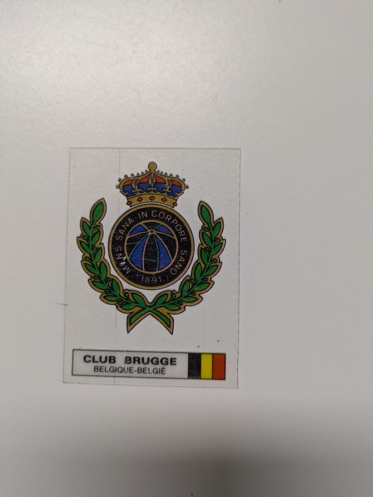 PANINI GOAL 1983 PLASTIC PRENT CLUB BRUGGE zeldzaam, Verzenden, Zo goed als nieuw, Plaatje