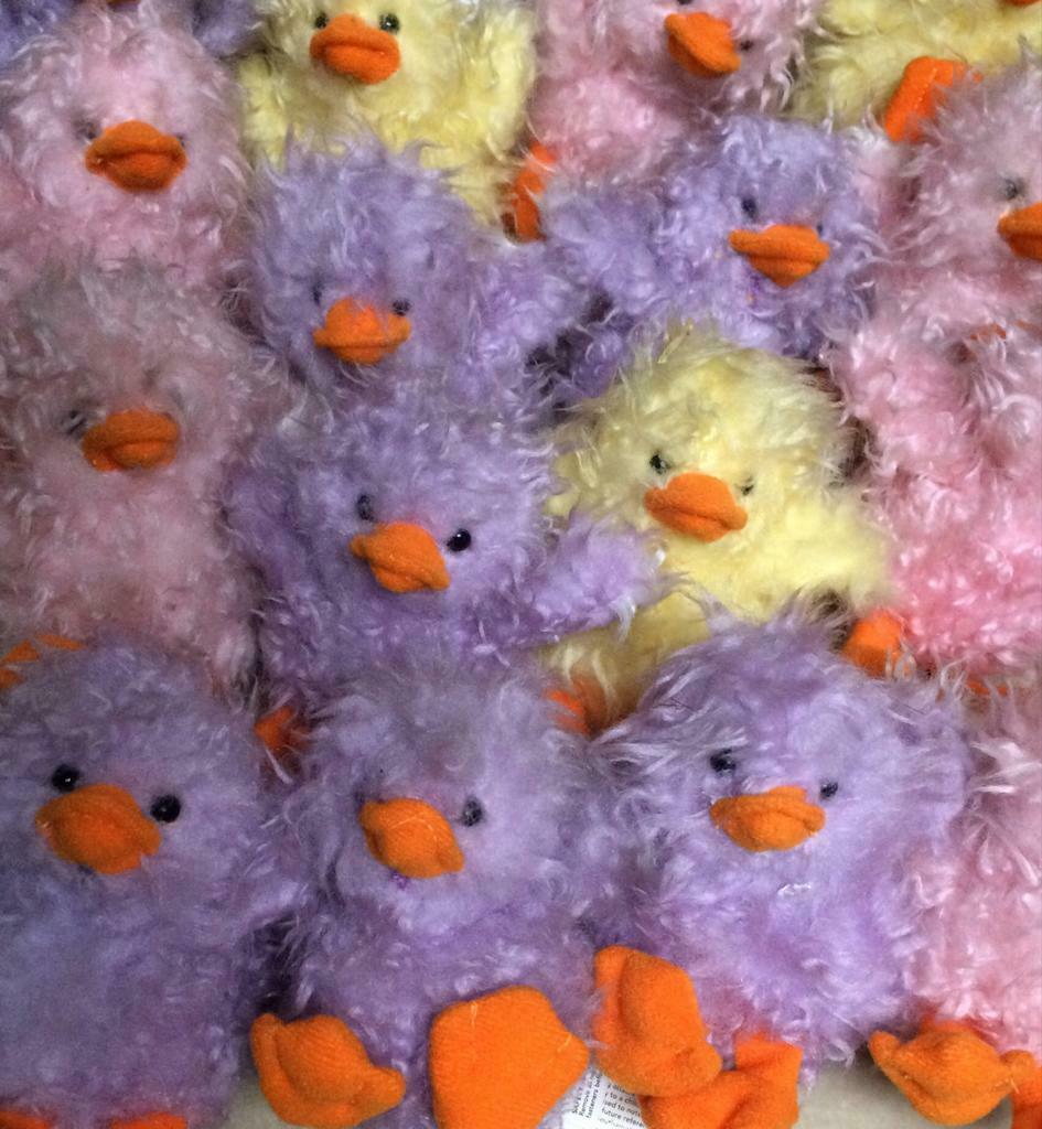 Pluche kuikentjes paars en roze -50% 3.00€ p St, Diversen, Ophalen of Verzenden, Nieuw
