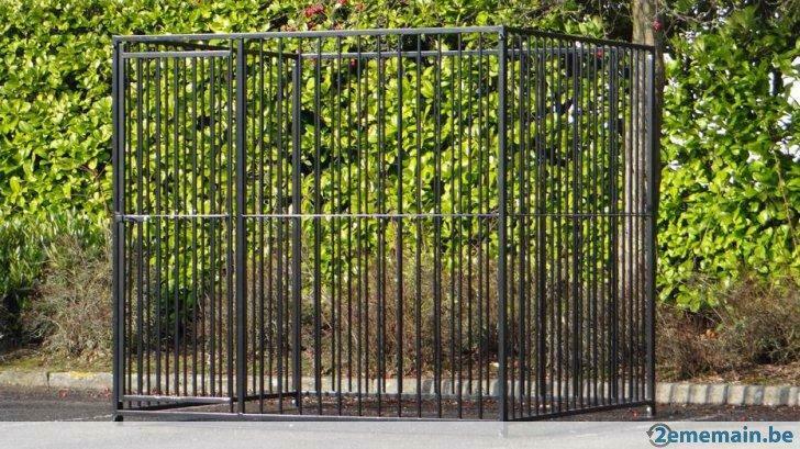 Chenil barreaux 4m² anthracite chenil XXL parc chien enclos, Envoi, Neuf