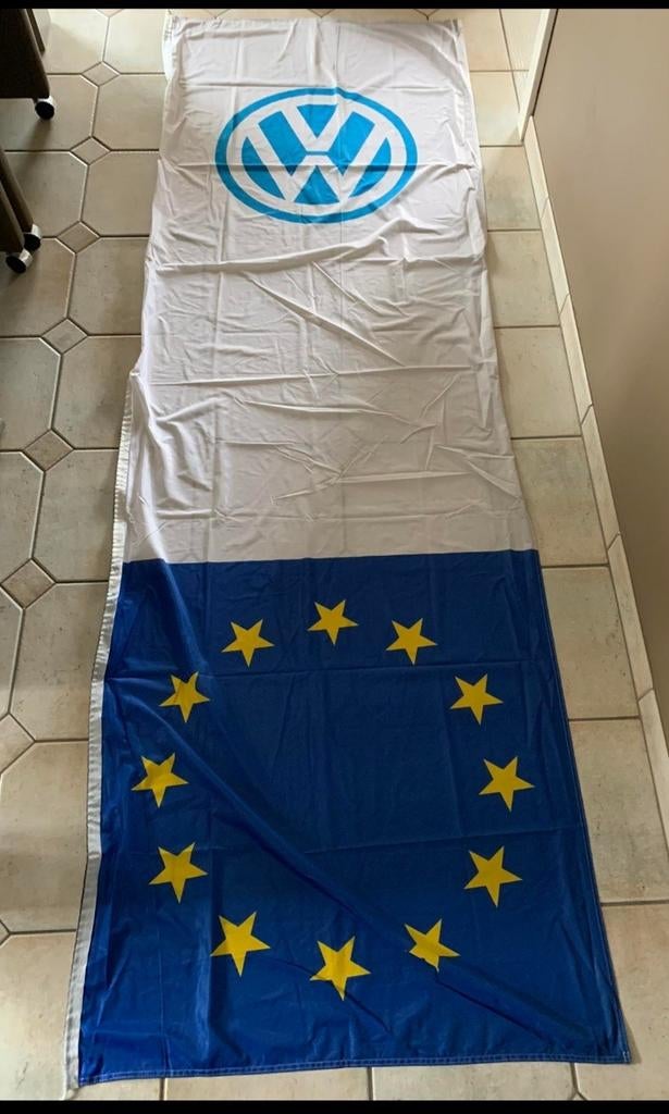 vlag volkswagen dealer, Ophalen of Verzenden, Gebruikt