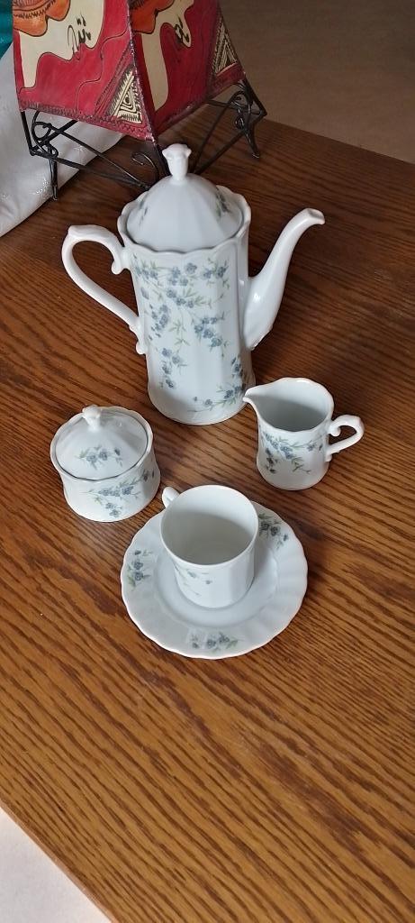 Servies bloemetjes, Ophalen