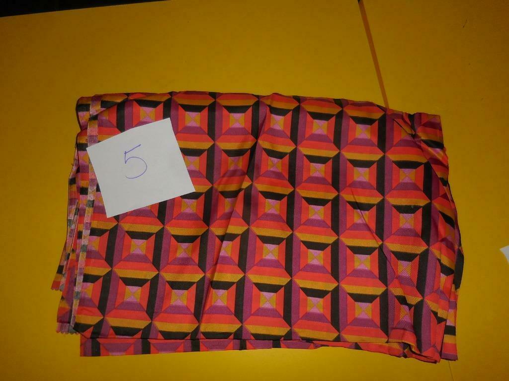 coupon 4 stoffen lappen coupons retro vintage patchwork, Hobby en Vrije tijd, Stoffen en Lappen, Ophalen of Verzenden, Nieuw, 200 cm of meer