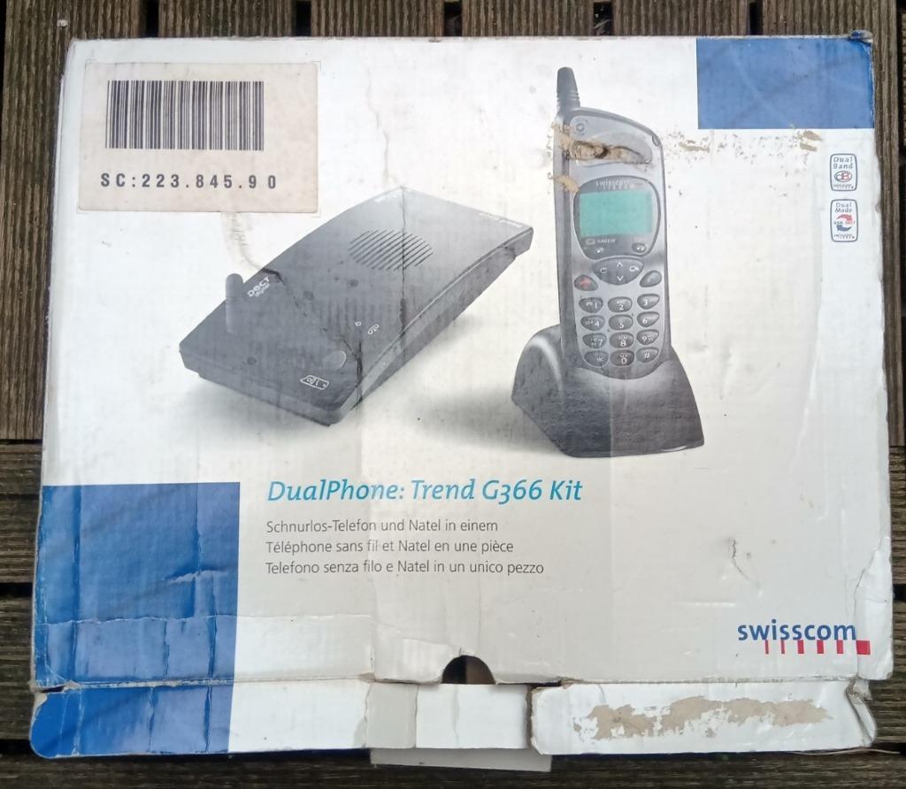 Swisscom dual phone trend G366 kit, Ophalen of Verzenden, Zo goed als nieuw
