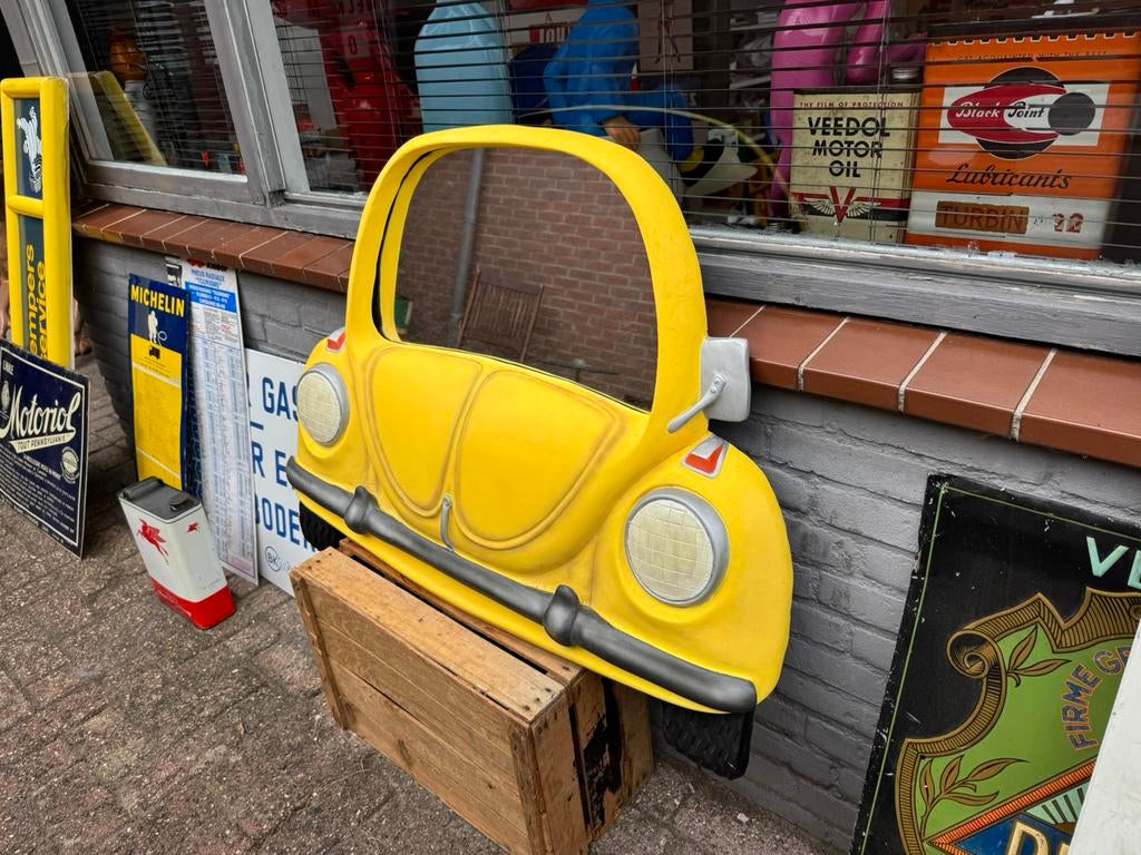 Volkswagen Kever Decoratie spiegel XL, Ophalen, Gebruikt, Reclamebord