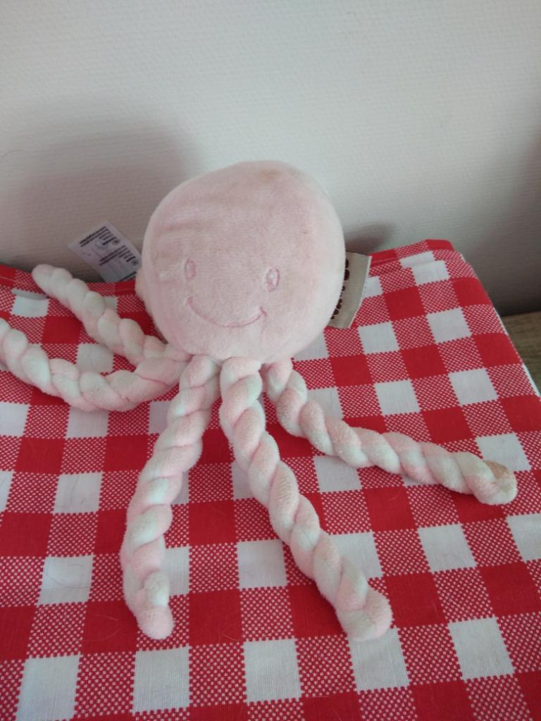 Knuffel nattou octobus Lapidou(sept 2024), Ophalen of Verzenden, Nieuw