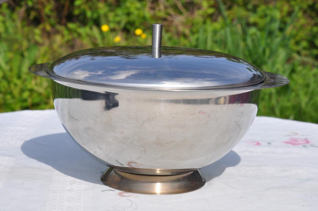 soupiere en inox 18/10 fufah, Enlèvement ou Envoi, Utilisé, Autres matériaux, Récipient(s)