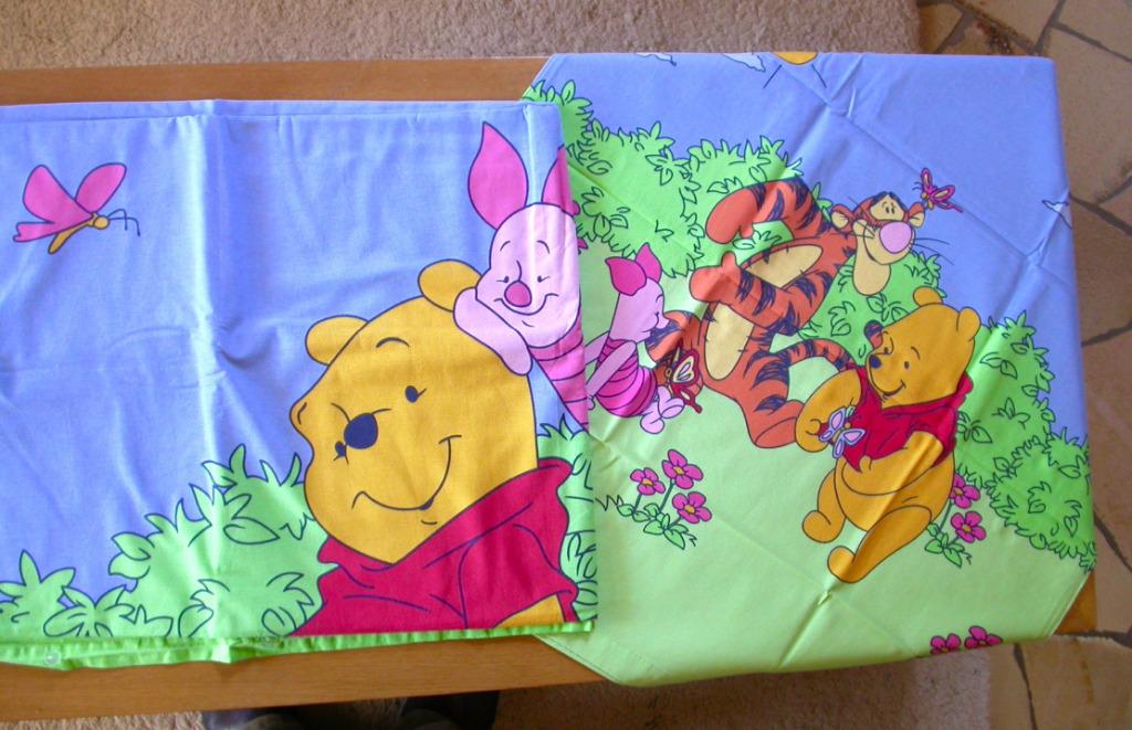 Drap housse et sa taie "Tigrou" pour lit 1 personne, Enlèvement ou Envoi, Utilisé, Garçon ou Fille, Housse de couette