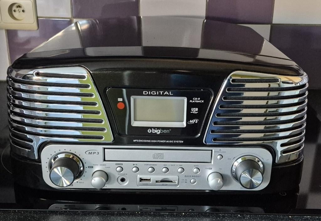 Bigben platenspeler td79, Audio, Tv en Foto, Ophalen, Zo goed als nieuw, Platenspeler, Overige merken