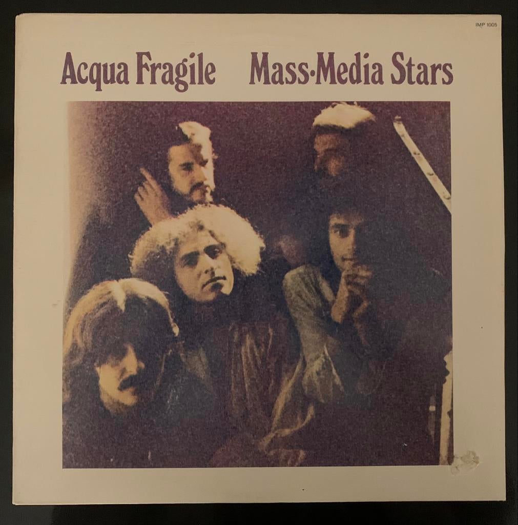 Acqua Fragile - Mass Media Stars. Lp, Ophalen of Verzenden, Gebruikt, 12 inch, Progressive