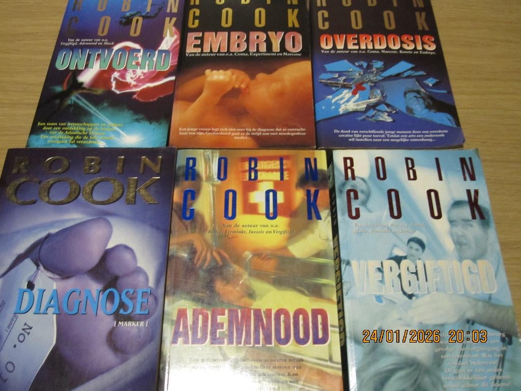 Verschillende boeken van Robin Cook, Boeken, Ophalen of Verzenden