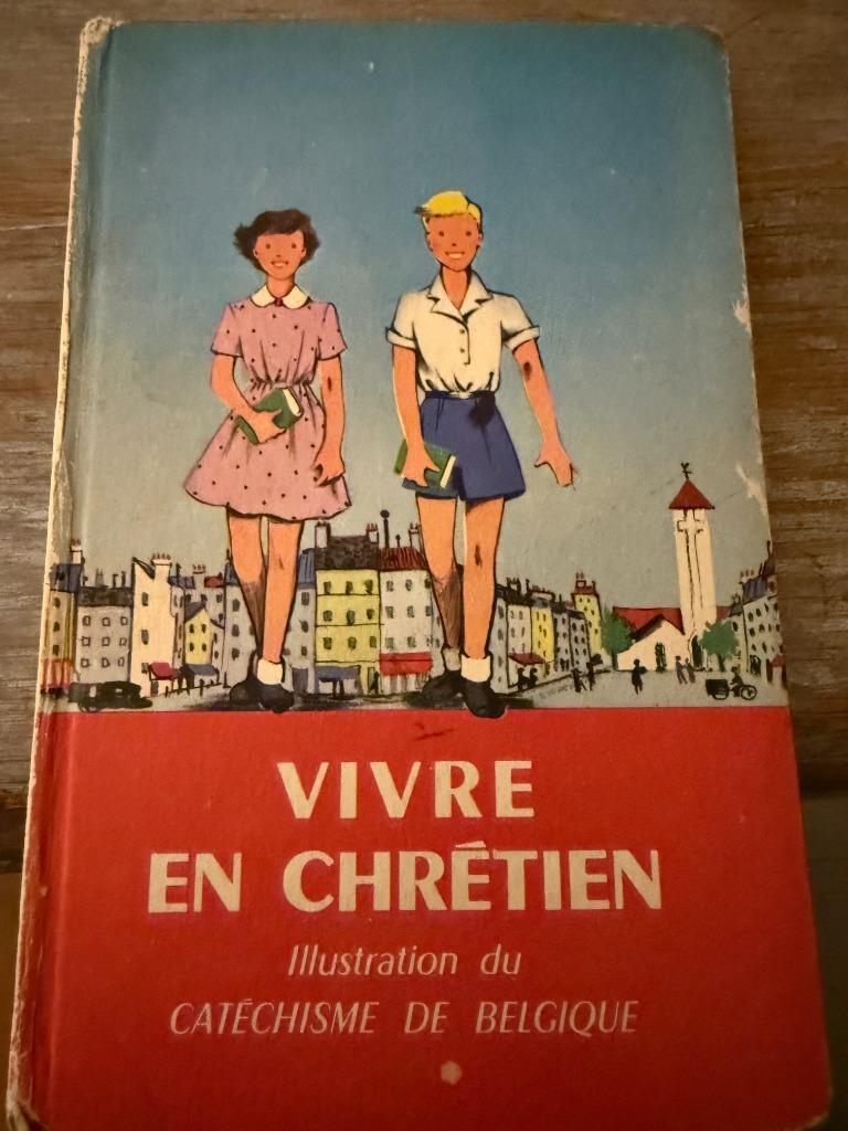 Leven als christen, illustratie van de Belgische catechismus, Ophalen, Christendom | Katholiek