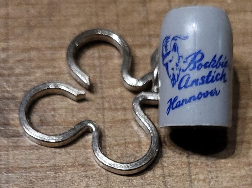 Bockbier Anstich Hannover: mini-sleutelhanger bierpul, Ophalen of Verzenden, Gebruikt, Merk