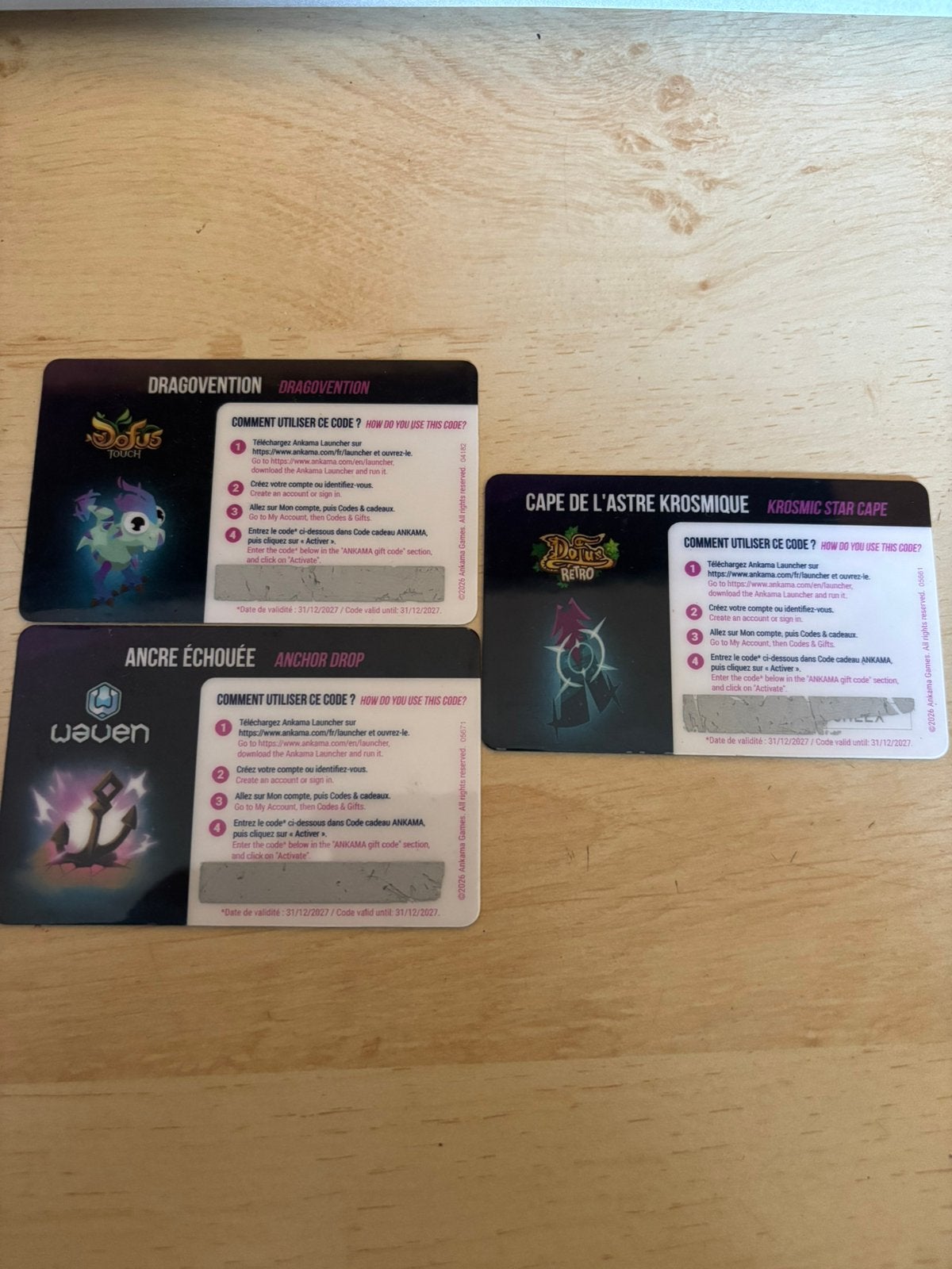 Carte dofus - covention 2026, Enlèvement, Comme neuf